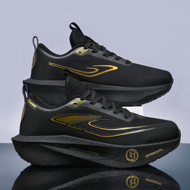 Breathable Mesh Athletic Shoes - Men Running Shoes Carbon Board Marathon