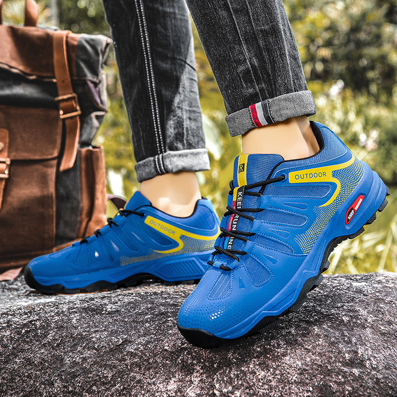 Men‘s Hiking Shoes Lace-up Cli - Anti Slip Trail Running Sneakers recension och pris