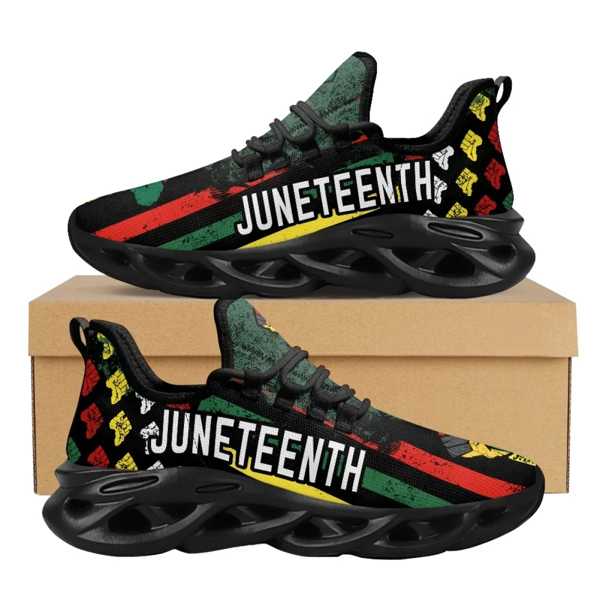 Juneteenth Peace and Love Prin - Breathable Mesh Athletic Shoes recension och pris