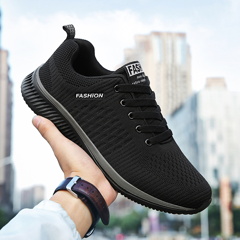 YRZL Sports Shoes for Men Shoe - Knit Fabric Lace Up Sneakers recension och pris